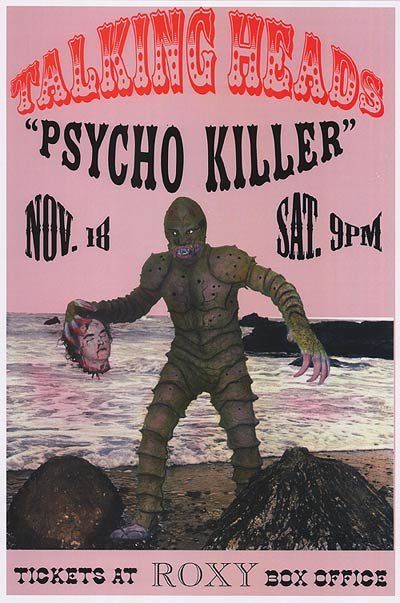 Talking Heads Psycho Killer Poster